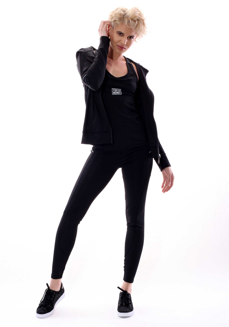 Women's Tokyo Monee Black Three Piece Sportswear Outfit