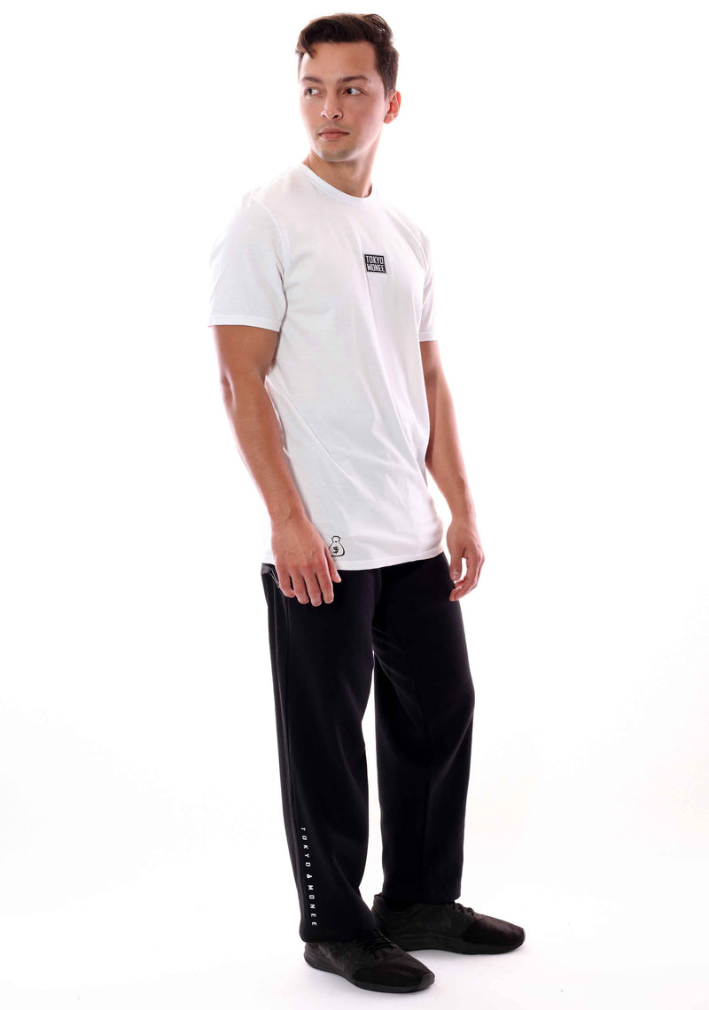 Men's Tokyo Monee Branded Black Sweat Pants