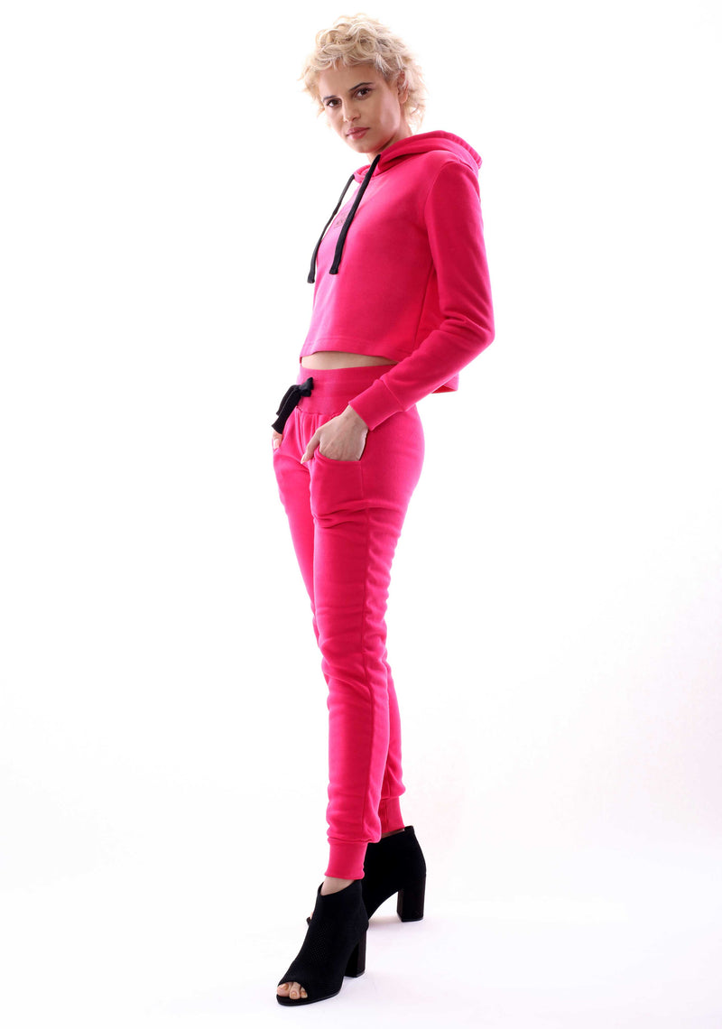 Women's Tokyo Monee Pink Two Piece Sportswear Outfit